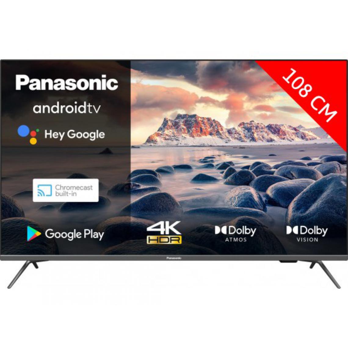 Panasonic - Rasage Electrique - TV LED 4K 108 cm TX-43JX700E - TV 40'' à 43''