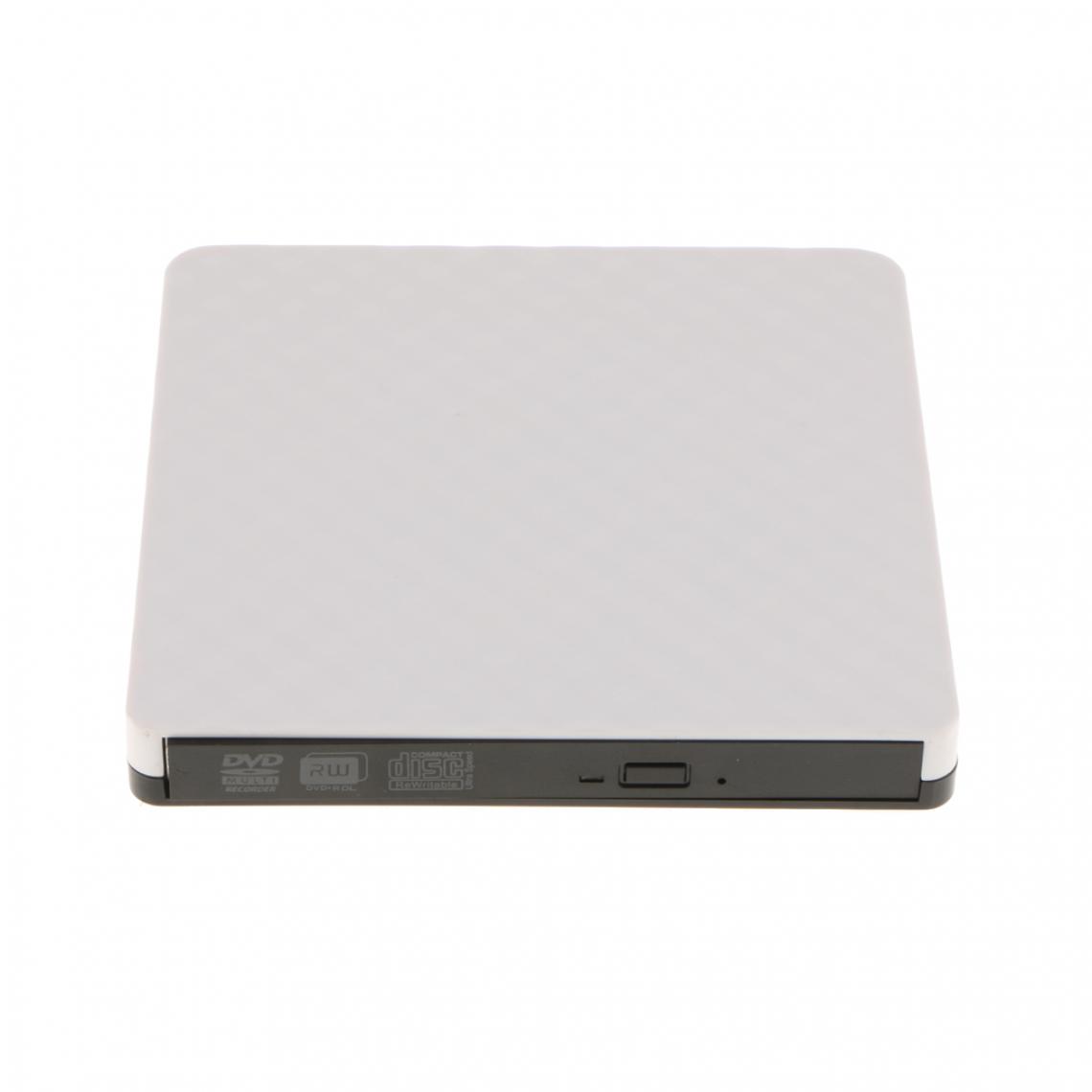 marque generique - lecteur de dvd externe usb3.0 dvd-rom cd / vcd / dvd écrivain pour pc de bureau blanc - SSD Interne