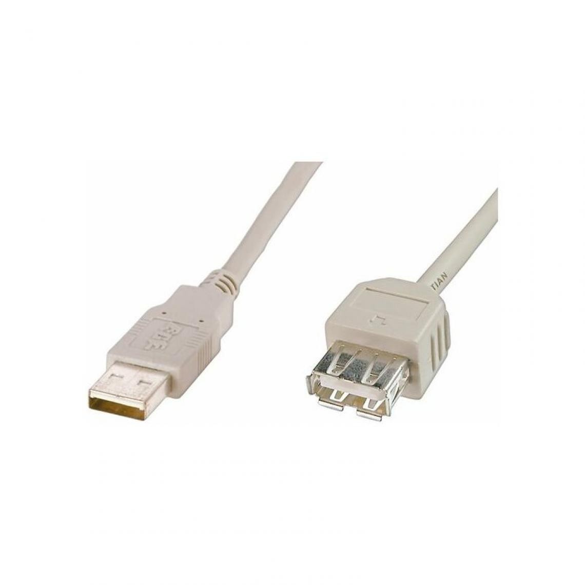 Digitus - DIGITUS Rallonge USB 2.0, 1,8 m, beige () - Hub
