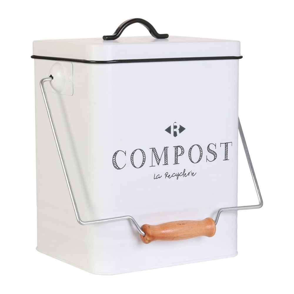 Cook Concept - Poubelle de cuisine à compost vintage 5 litres - Composteurs