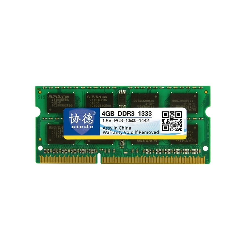 Wewoo - Mémoire vive RAM DDR3 1333 MHz 4GB 1.5V Module de à compatibilité totale pour ordinateur portable - RAM PC Fixe
