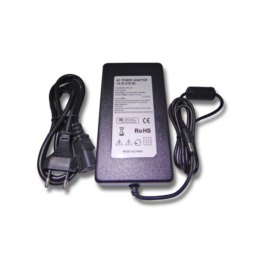 Vhbw - vhbw Imprimante Adaptateur bloc d'alimentation Câble d'alimentation Chargeur compatible avec Canon Selphy CP100, CP1000, CP1200 imprimante, 2.2A - Accessoires alimentation