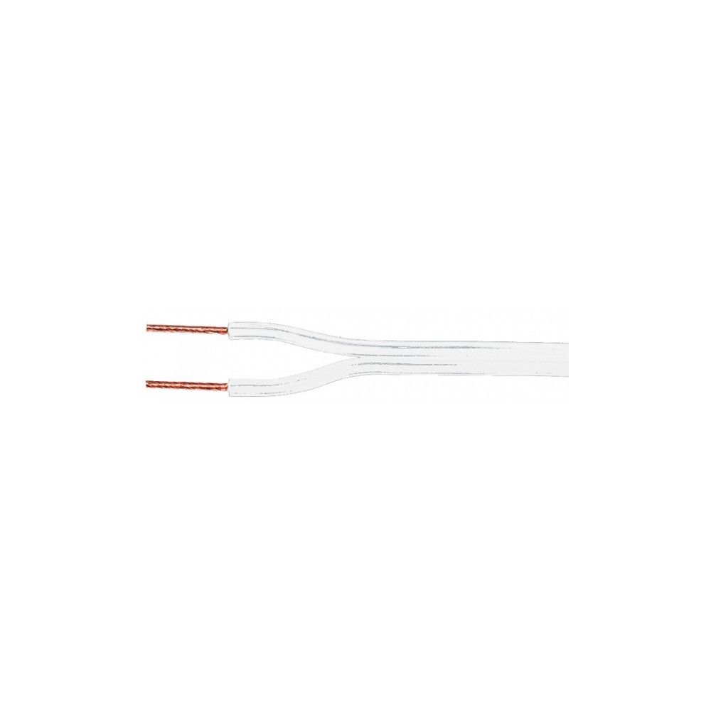 Valueline - Valueline loudspeaker cable white 2x 2.50mm² on reel 100 m - Enceintes Hifi