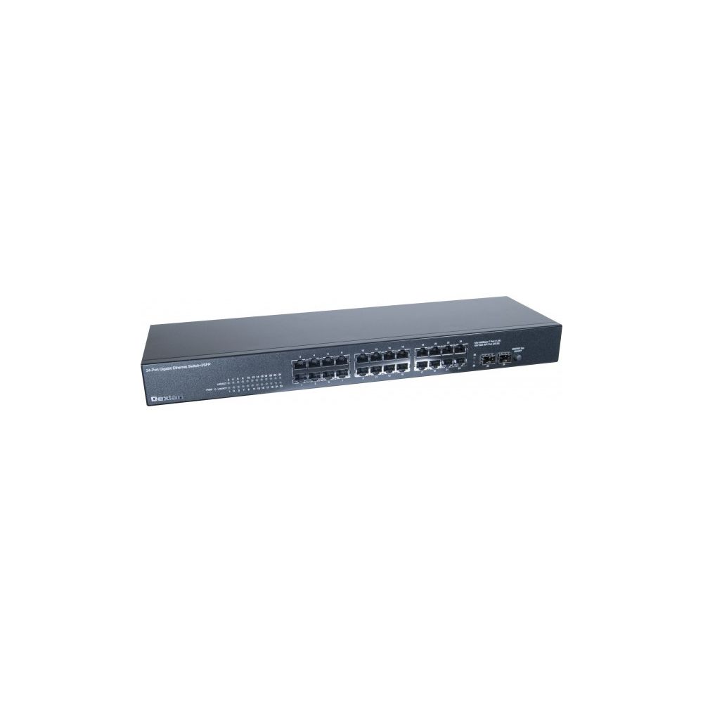 Dexlan - Dexlan switch 24 ports gigabit + 2 SFP fibre optique - Switch