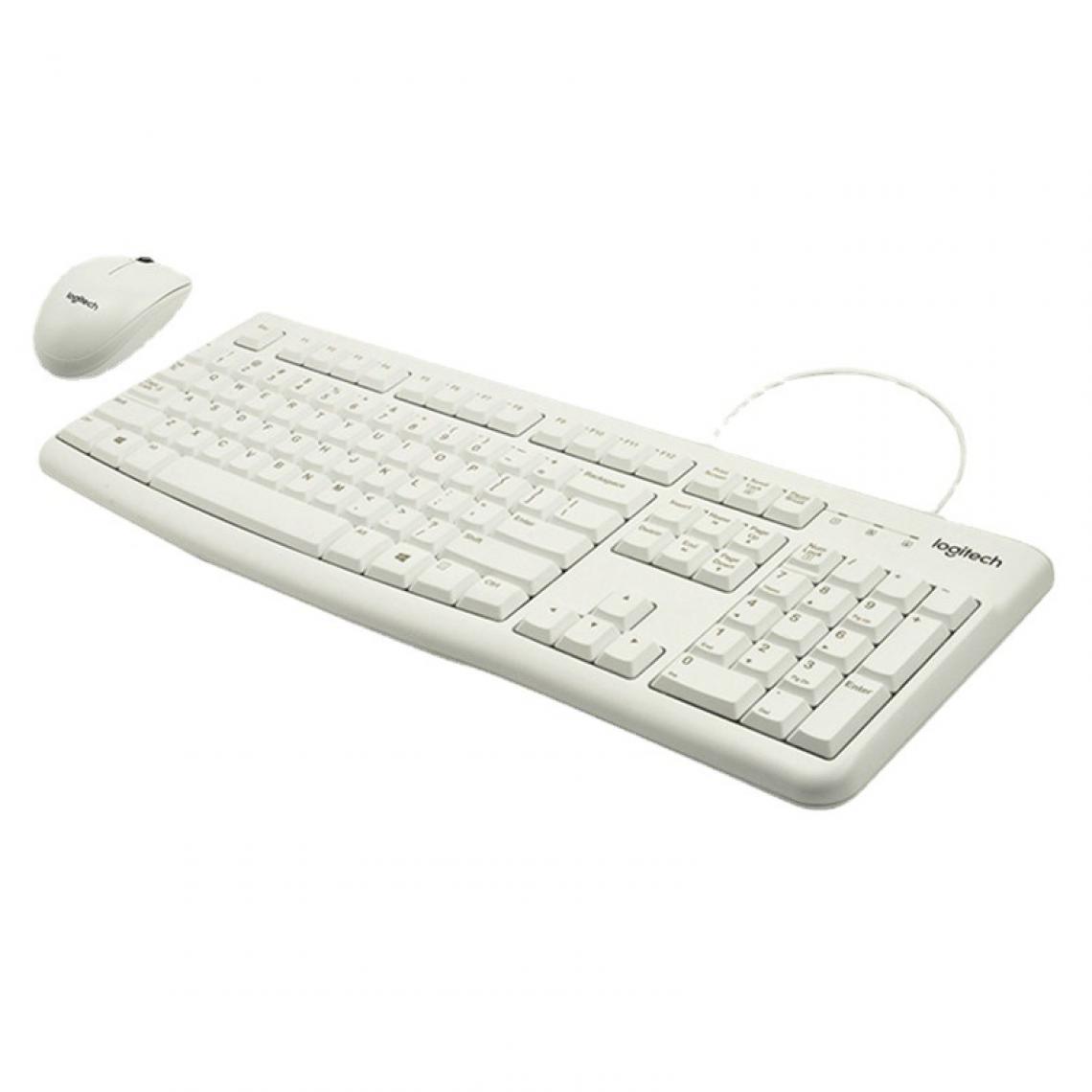 Gengyouyuan - Logitech MK120 Clavier filaire souris de jeu clavier souris set clavier USB kit informatique pour bureau à la maison - Clavier