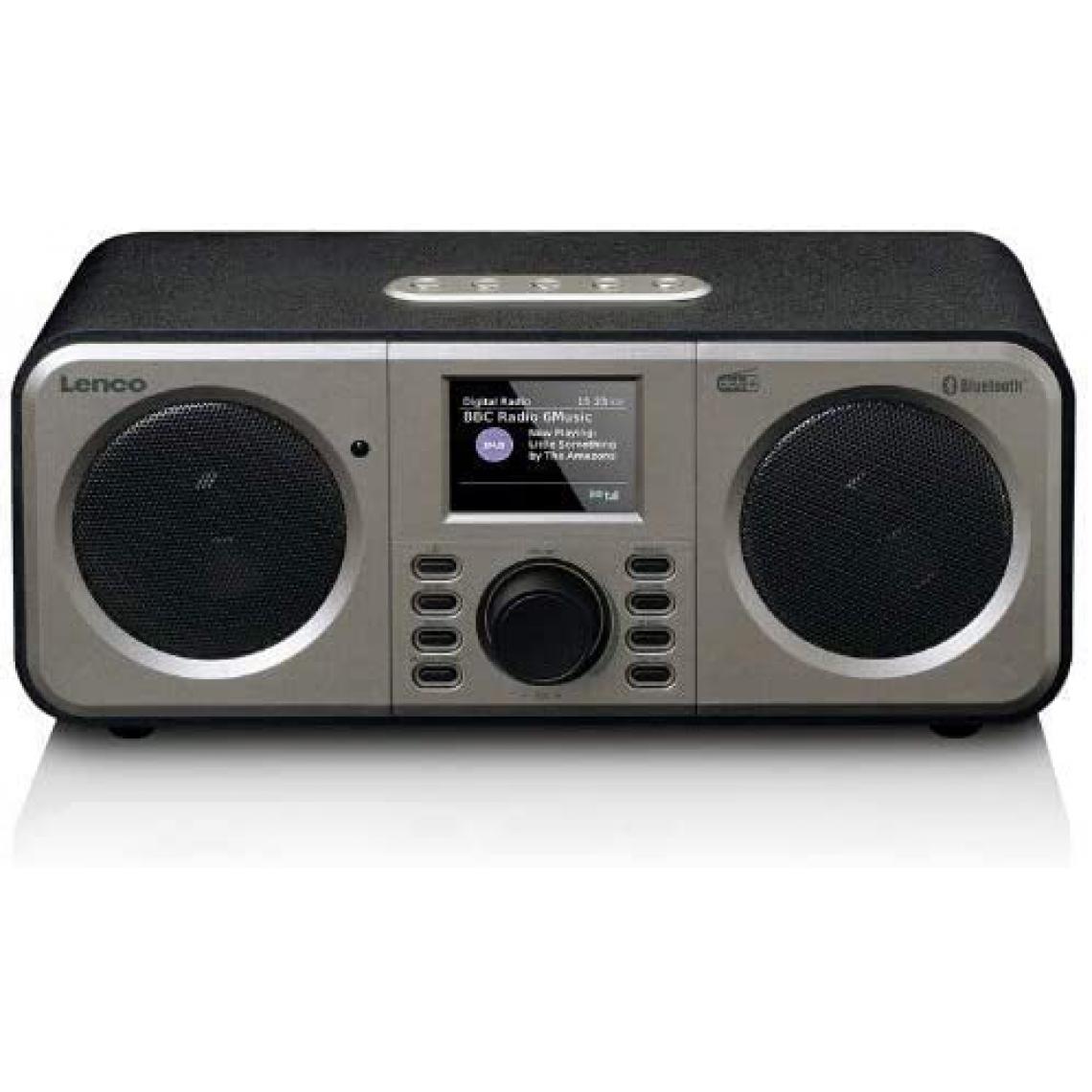 Lenco - radio Internet Dab+ FM Bluetooth avec écran noir gris - Radio