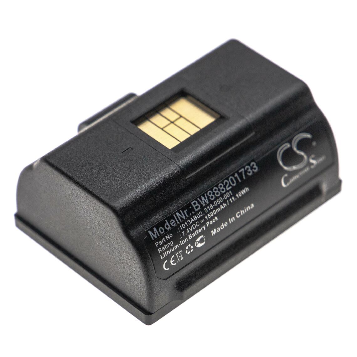 Vhbw - vhbw batterie compatible avec Intermec PR2, PR3 imprimante photocopieur scanner imprimante à étiquette (1500mAh, 7,4V, Li-Ion) - Remplace 1013AB02 - Imprimante Jet d'encre