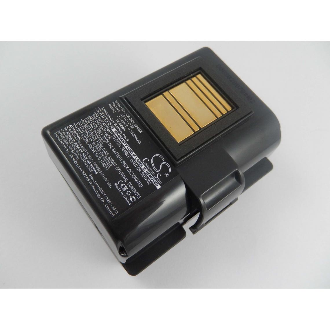 Vhbw - vhbw batterie compatible avec Zebra ZQ500, ZQ510, ZQ520, QLn220HC imprimante photocopieur scanner imprimante à étiquette (5200mAh, 7,4V, Li-Ion) - Imprimante Jet d'encre