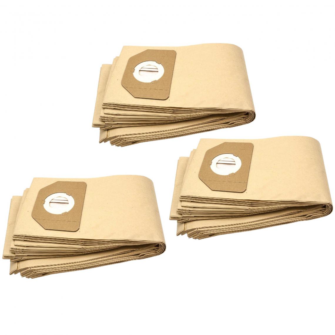 Vhbw - vhbw 30x sacs compatible avec Bosch Wet & Dry PAS 11-21, PAS 12-27, PAS 12-27 F aspirateur - papier, marron - Cordons d'alimentation