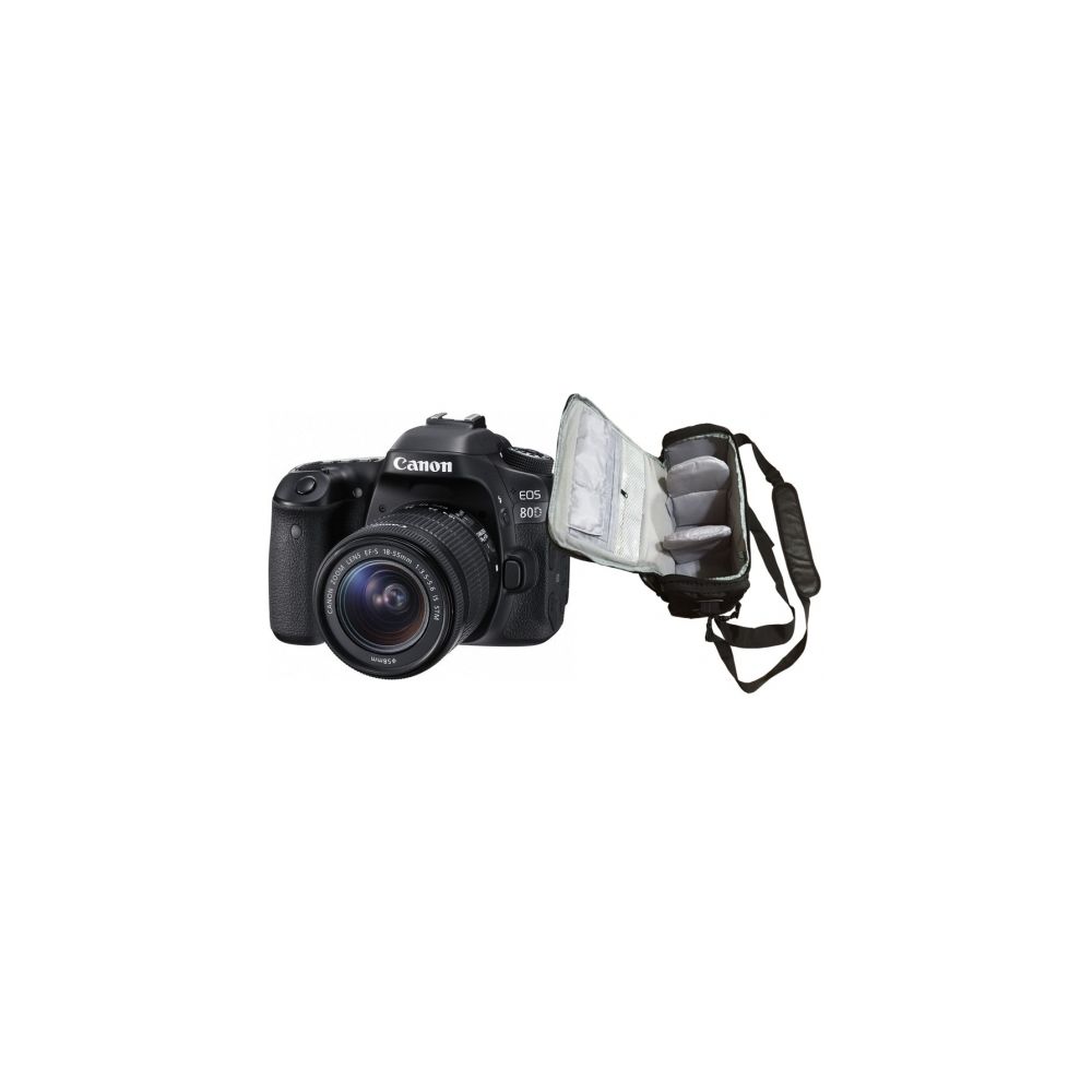 Canon - CANON EOS 80D KIT EF-S 18-55mm F3.5-5.6 IS STM + Canon Bag - Reflex Grand Public