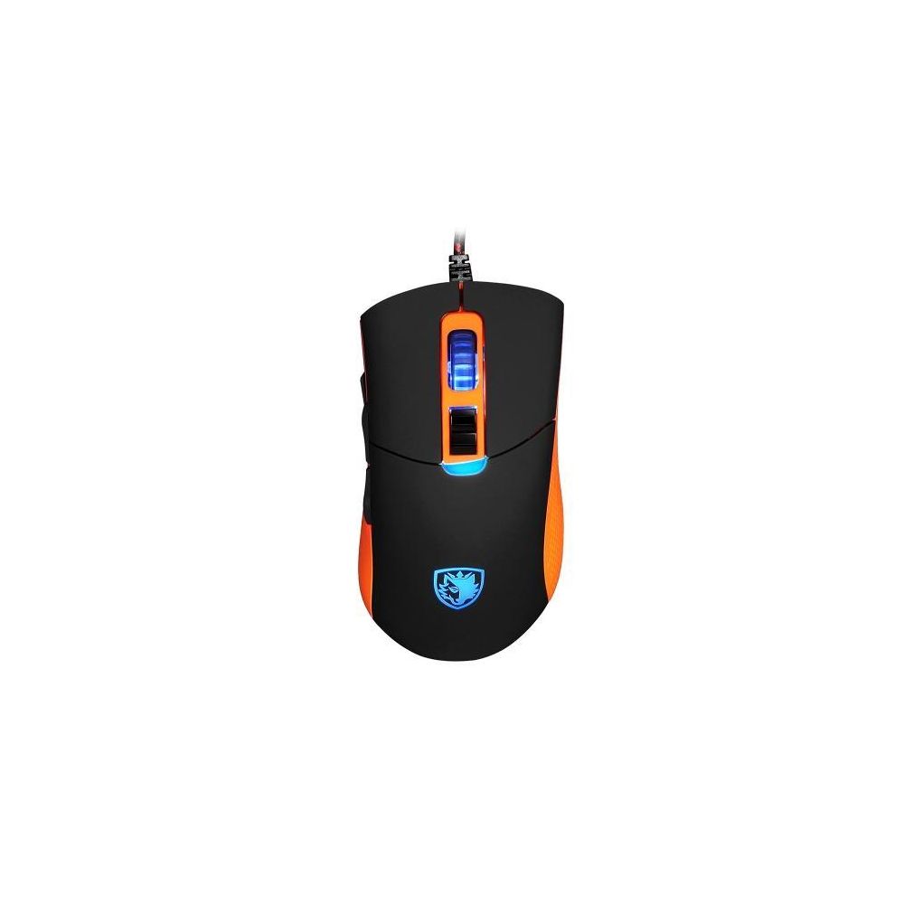 Auto-Hightech - Souris filaire-SADES Souris de jeu filaire USB Souris optique avec LED Lumière à respirer de sept couleurs & 4 niveaux de DPI ajustables & 8 boutons pour ordinateur portable (Noir) - Souris