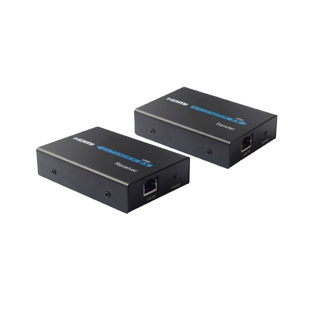 Wewoo - Amplificateur noir Extension HDMI Récepteur et Expéditeur par câble UTP CAT5e / 6 simple, Distance de transmission: 120m - Ampli
