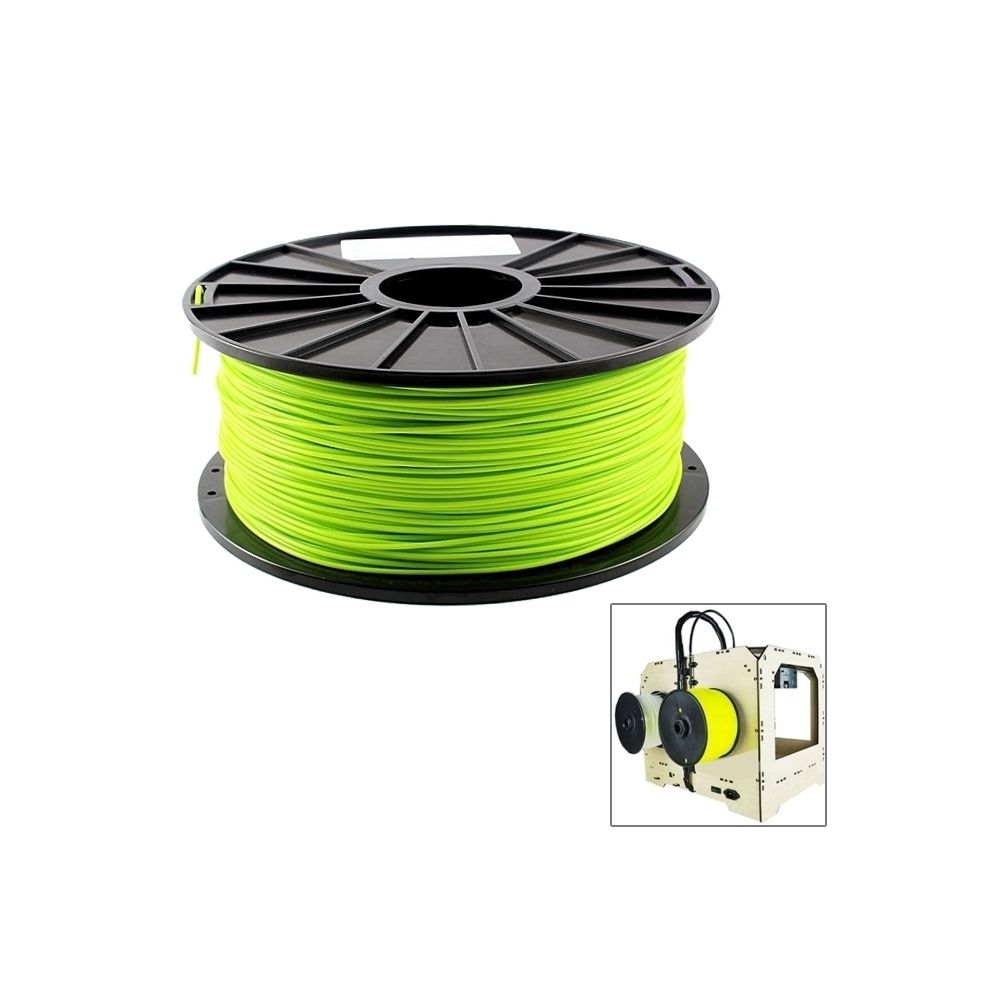 Wewoo - Filaments d'imprimante 3D fluorescents d'ABS vert 3 millimètres, environ 135m - Imprimante 3D