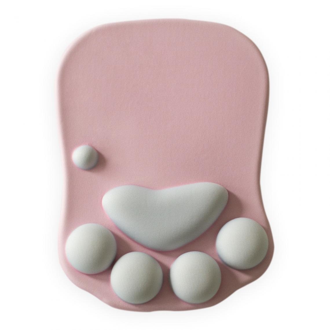Universal - Mignon chat griffe souris bureau spécial silicone tapis de poignet créatif tapis de souris avec repos poignet tapis de souris rose - Tapis de souris