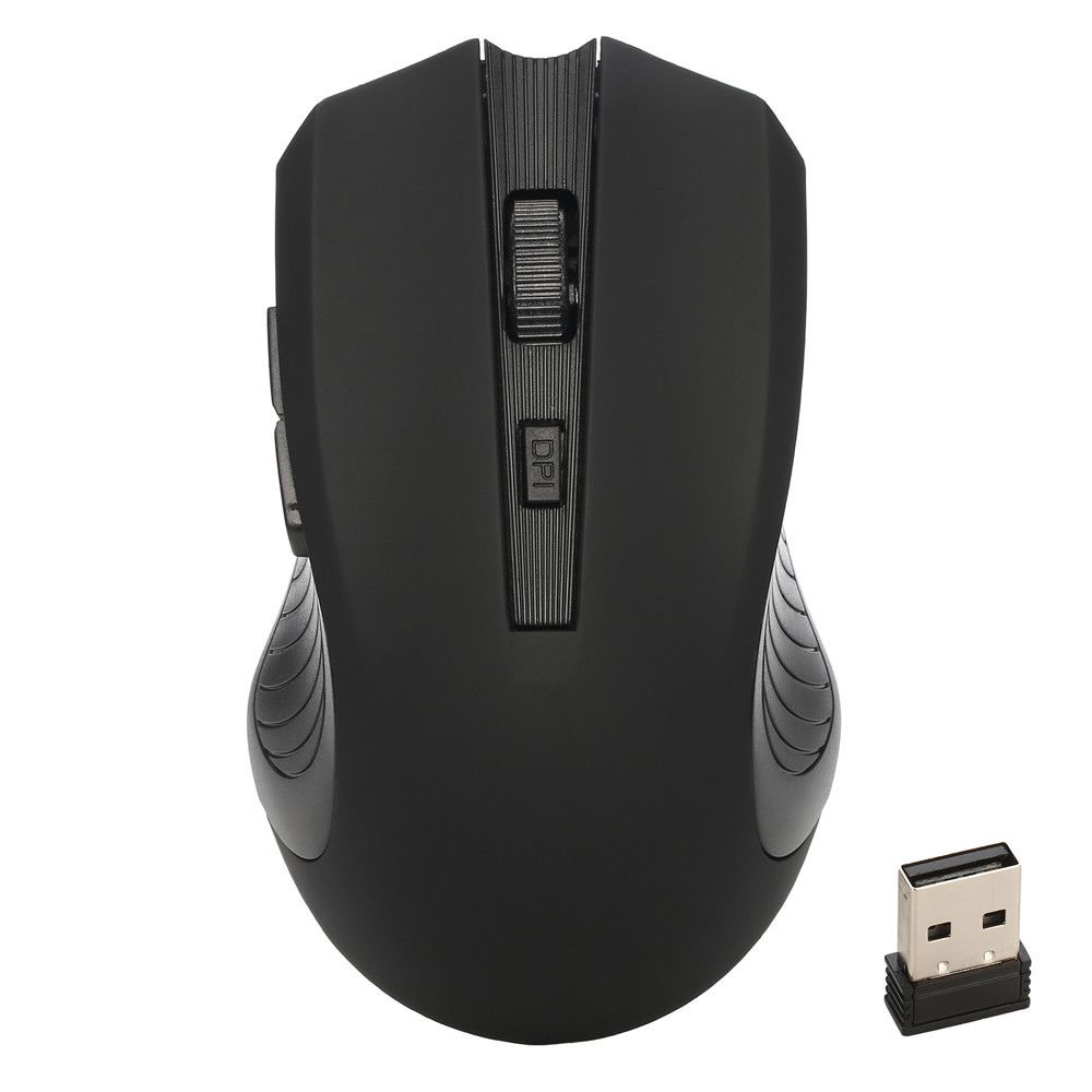 Generic - 2.4Ghz Mini souris sans fil 6 boutons 1600 DPIOptical Gaming Mouse pour ordinateur portable PC - noir - Souris