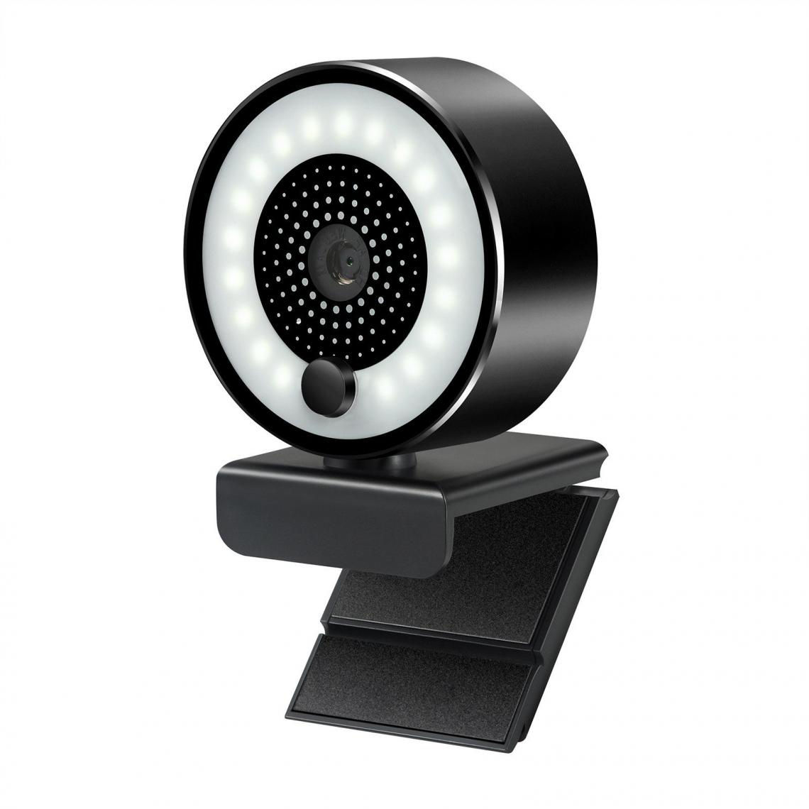 Justgreenbox - Caméra Web PC 5MP à mise au point automatique avec webcam USB HD 2K avec microphone à lumière annulaire - T6112211958668 - Webcam