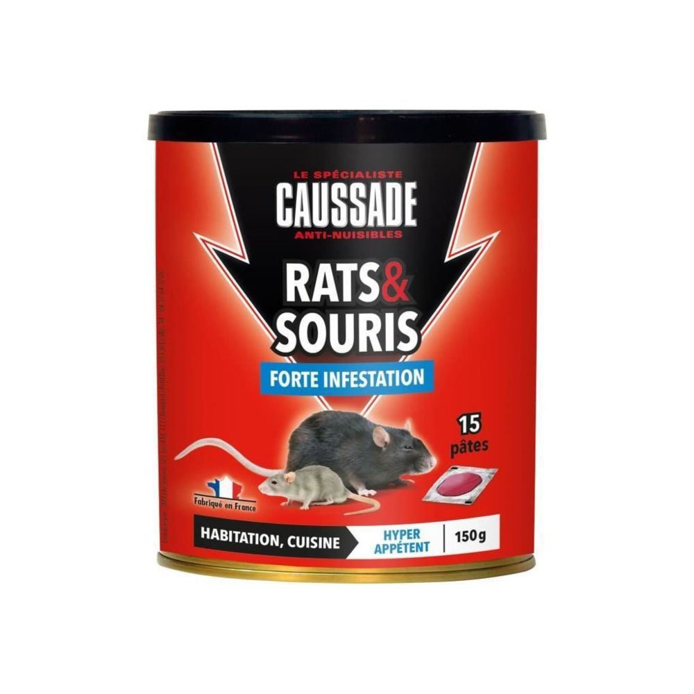 marque generique - CAUSSADE Boîte 15 pâtes appât pret a l'emploi - Pour rats & souris - 150 g - Engrais & entretien Arbres & arbustes