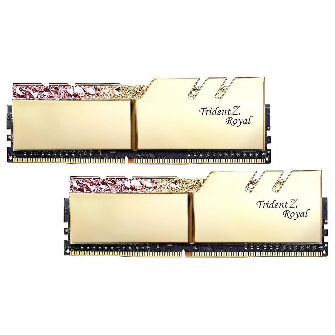 Gskill - Trident Z Royal 16 Go (2 x 8 Go) DDR4 4800 MHz CL17 - RAM PC Fixe