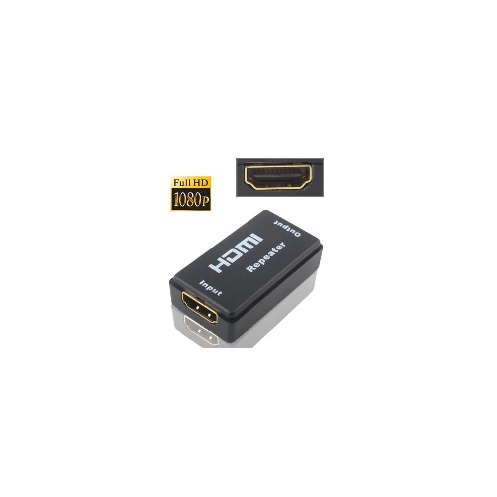 Wewoo - Amplificateur noir Répéteur d'amplificateur HDMI Full HD 1080p, version 1.3 - Ampli