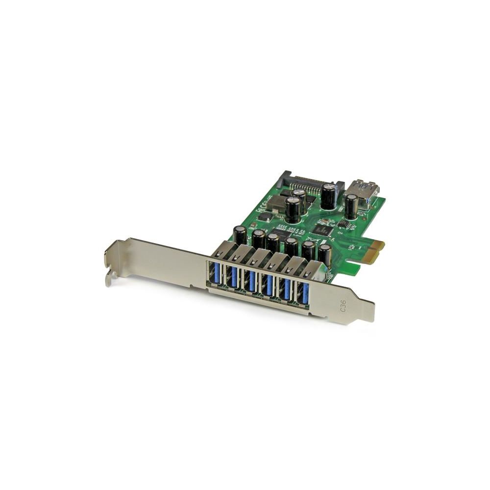 Startech - Carte contrôleur PCI Express à 7 ports USB 3.0 - Carte Contrôleur USB