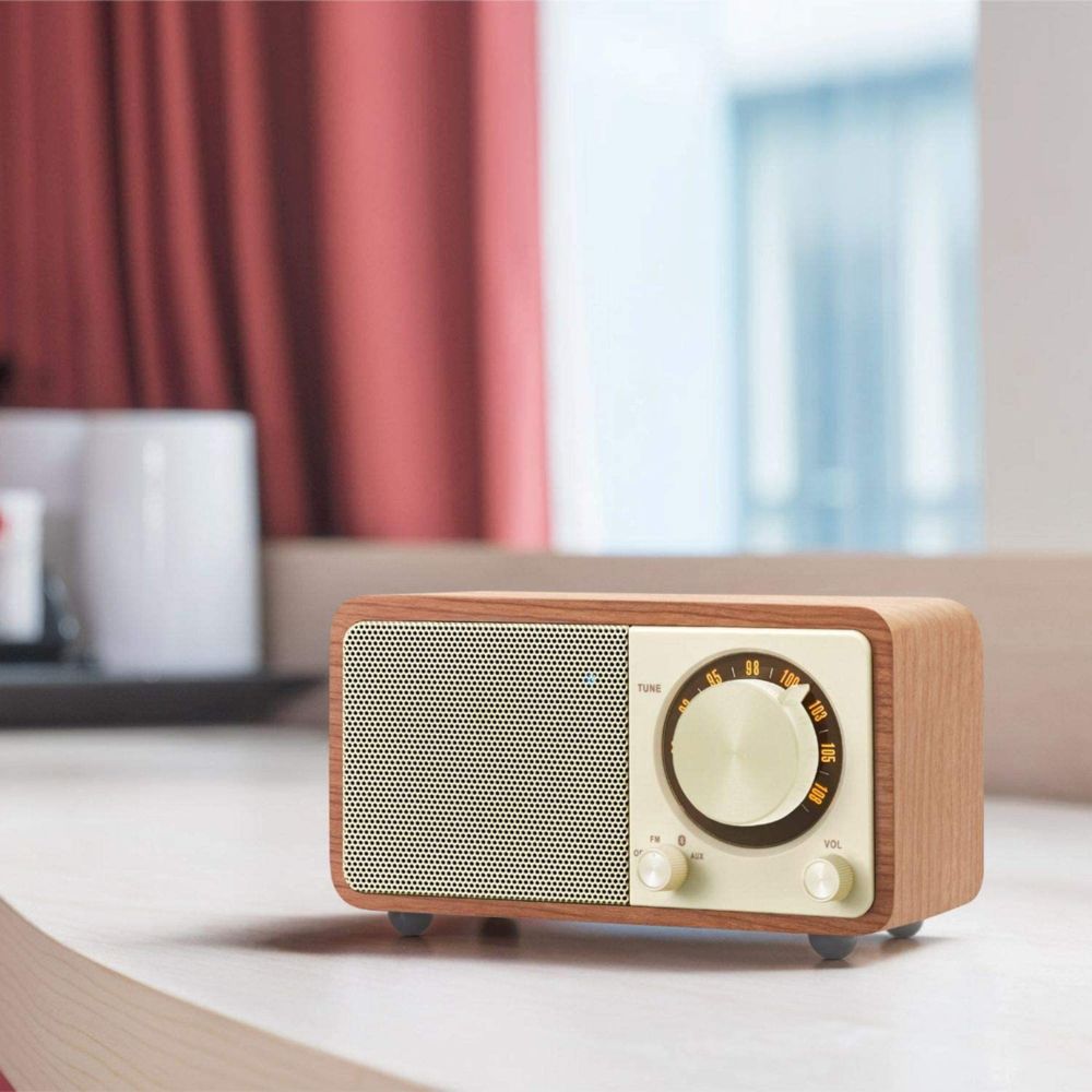 Sangean - Radio analogique FM Bluetooth avec batterie de 36H marron - Radio