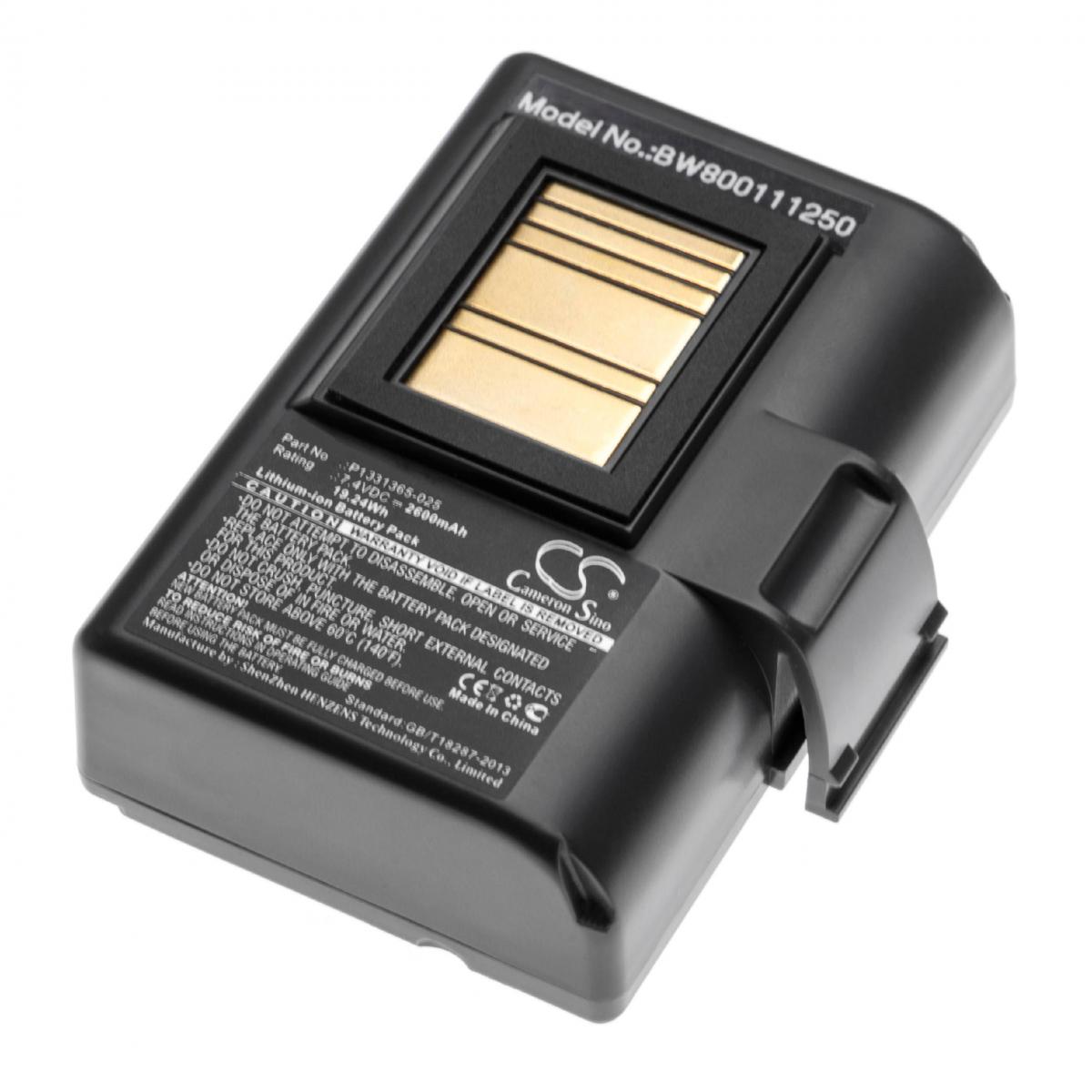 Vhbw - vhbw batterie compatible avec Zebra QLN320 imprimante photocopieur scanner imprimante à étiquette (2600mAh, 7,4V, Li-Ion) - Imprimante Jet d'encre