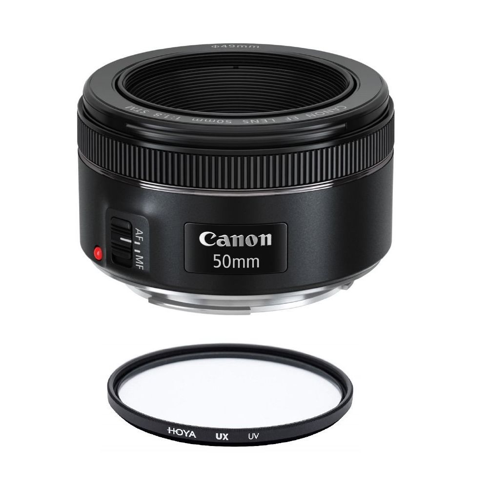 Canon - CANON EF 50mm F1.8 STM + HOYA UX UV 49mm Filter - Objectif Photo