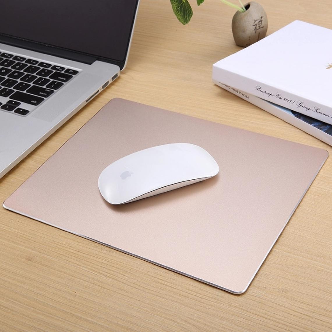 Shot - Tapis de Souris Aluminium pour Mac et PC Antiderapant Mince Design Bureau (OR) - Tapis de souris