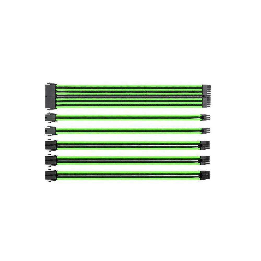 Thermaltake - Câble TTMod combo pack / Noir et Vert / 300mm - Câble tuning PC