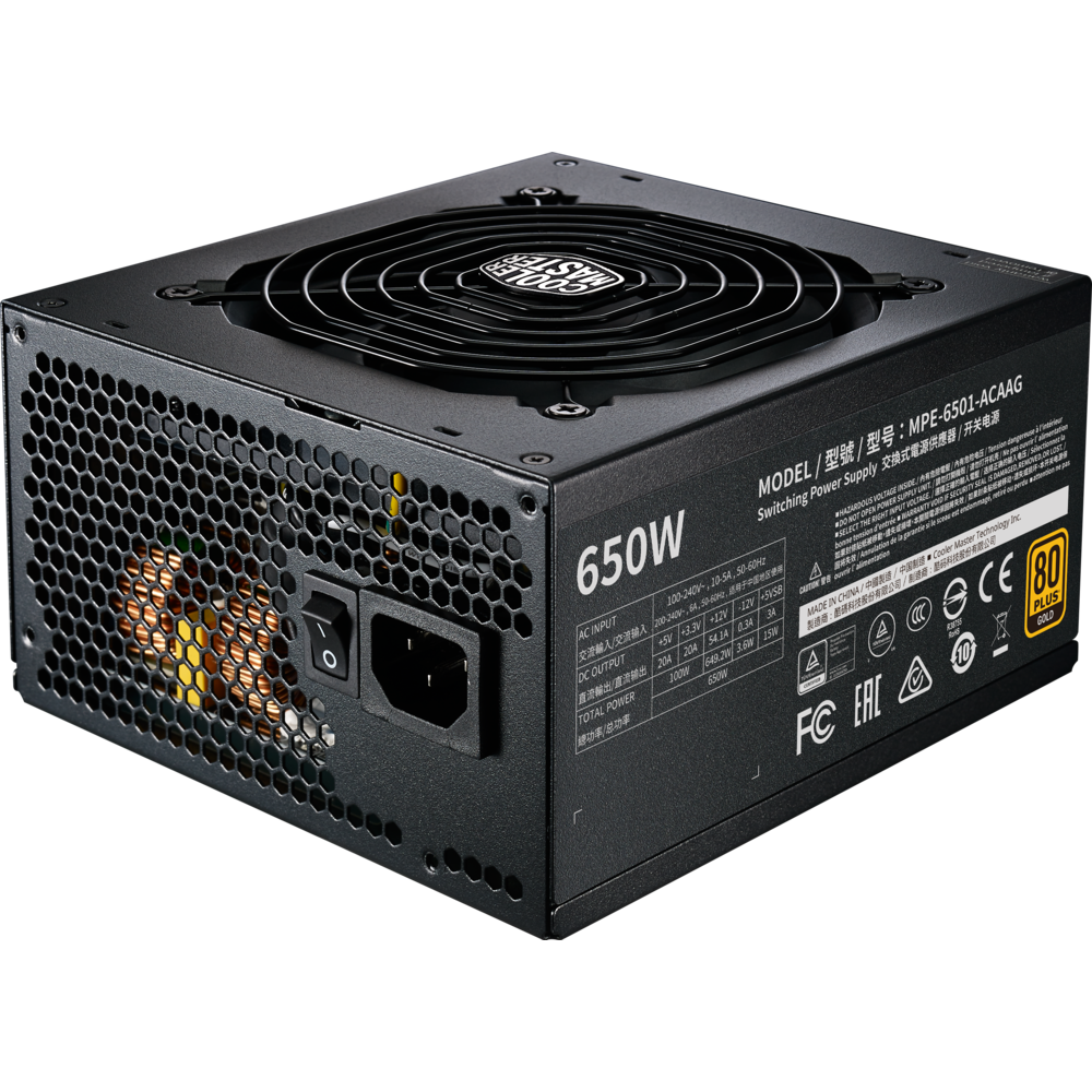 Cooler Master - MWE Gold 650W - 80+ - Alimentation modulaire