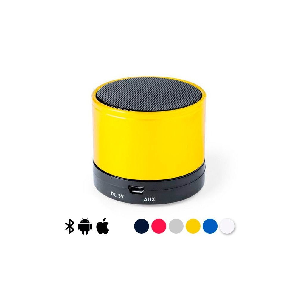 Totalcadeau - Speaker Bluetooth rechargeable - Haut-Parleur Bluetooth sans Fil Portable Micro SD et Fonctions mains libres Couleur - Jaune - Enceintes Hifi