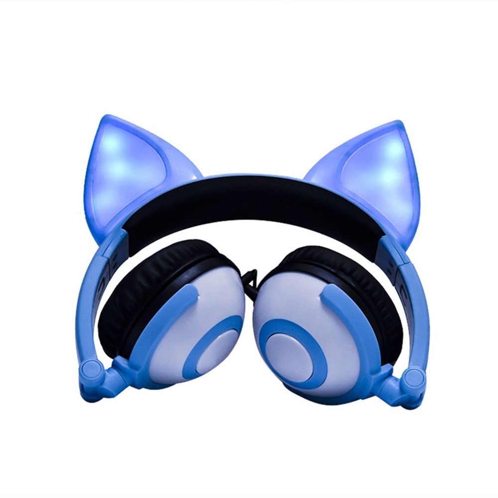 Generic - Pliable clignotant Glowing FOX oreille casque Gaming Headset LED écouteurs - Micro-Casque