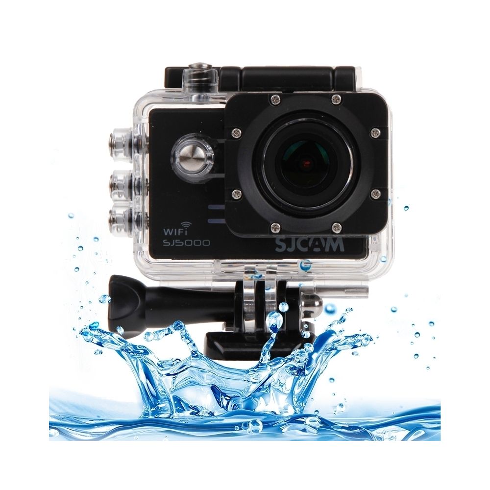 Wewoo - Pour SJ5000 / Plus / WiFi Sport Camera Kits étui de protection de boîtier étanche sous l'eau avec bouchon d'objectif - Caméras Sportives