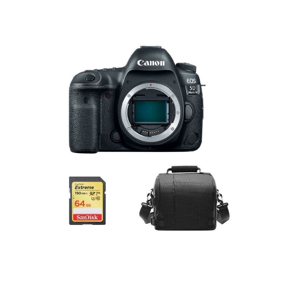 Canon - CANON EOS 5D IV Body + 64GB SD card + camera Bag - Reflex Grand Public