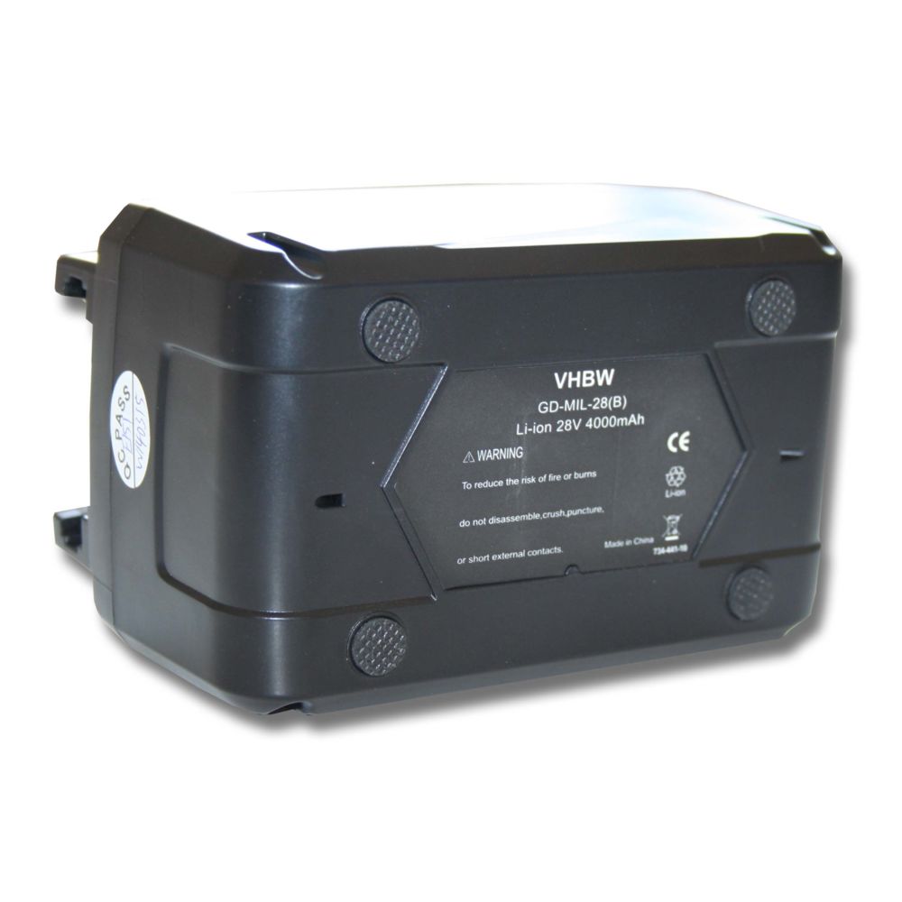 Vhbw - Batterie 4000mAh (28V) vhbw pour outils AEG Milwaukee C 12-28 DCR, M28, M28B, M28BX, MC28 V, M28 B, M28 BX, MC 28 comme 4932352732, 4933416345. - Clouterie