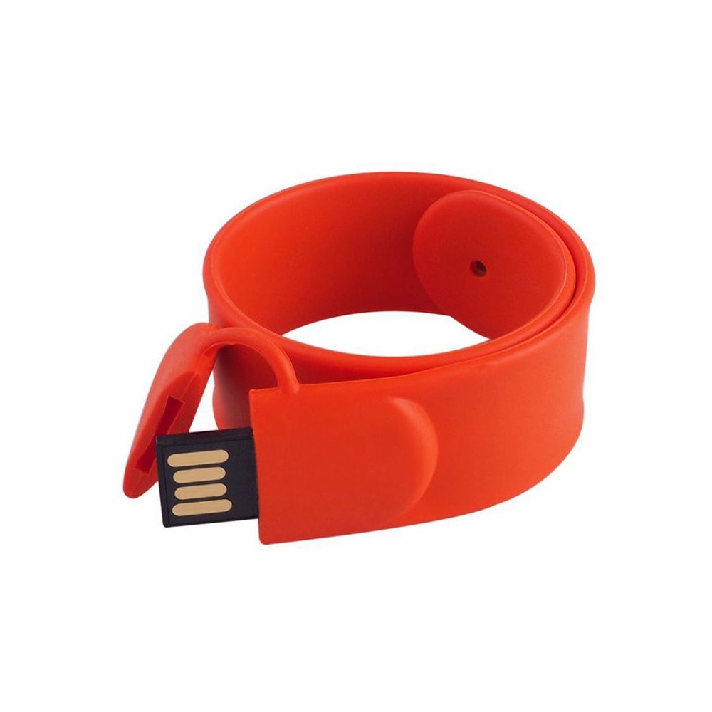 marque generique - 8Go USB 2.0 Clé USB Clef Mémoire Flash Data Stockage Bracelet Rouge - Clés USB