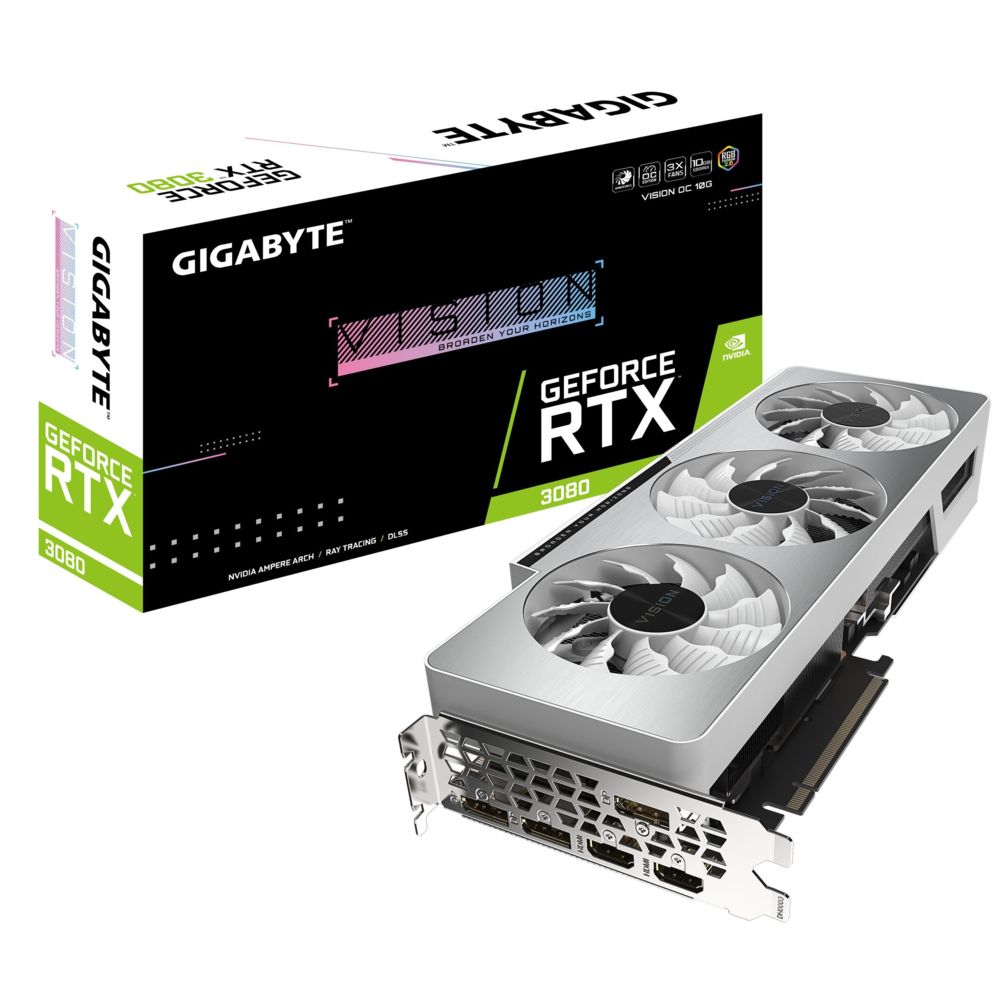 Gigabyte - GeForce RTX™ 3080 VISION OC - Triple Fan - 10Go - Carte Graphique NVIDIA