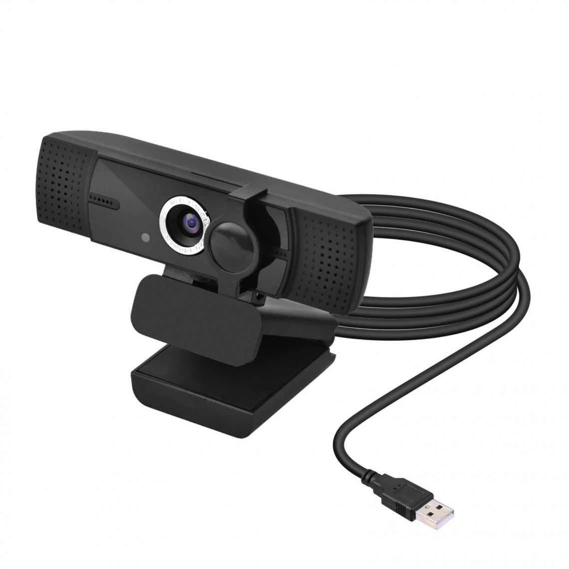 Avizar - Webcam USB PC / Ordinateur Haute Résolution Full HD 1080P Grand Angle Noir - Webcam