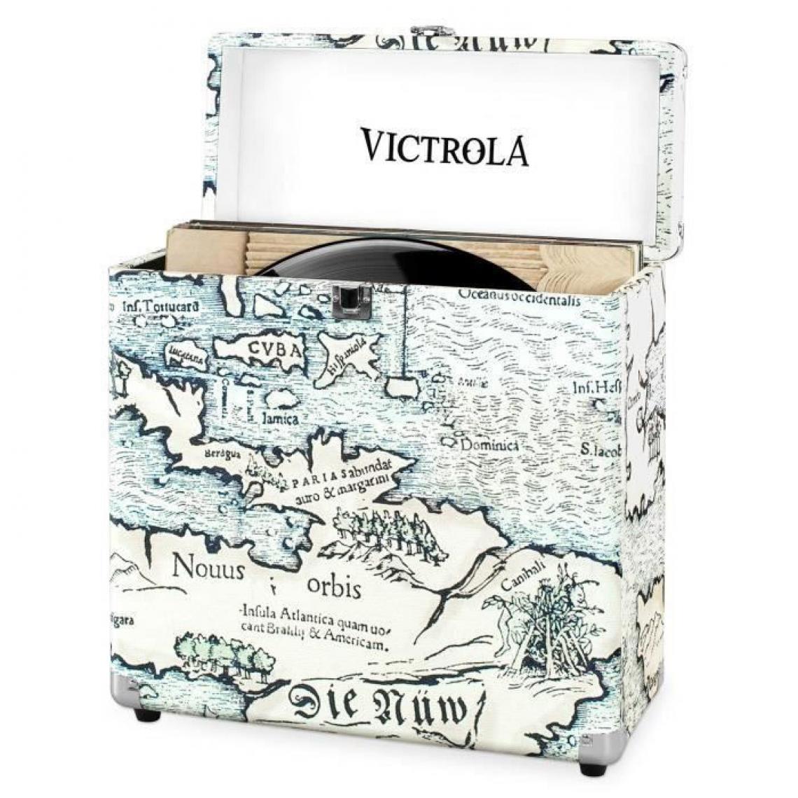Victrola - VICTROLA Caisse Retro - Map Monde - Platine