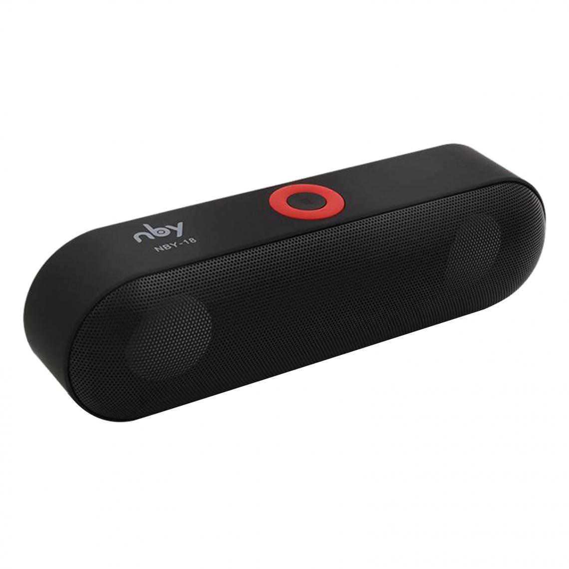 marque generique - NBY-18 Mini Haut-Parleur Bluetooth Système Sonore Stéréo Portable Sans Fil Noir - Barre de son