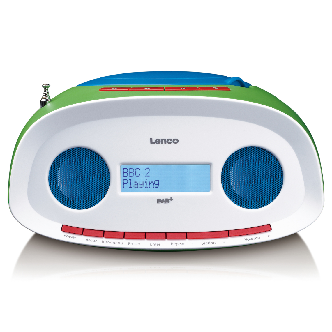 Lenco - Radio portable DAB+/FM et lecteur CD/MP3 avec lecteur USB SCD-70 Multicolore - Radio