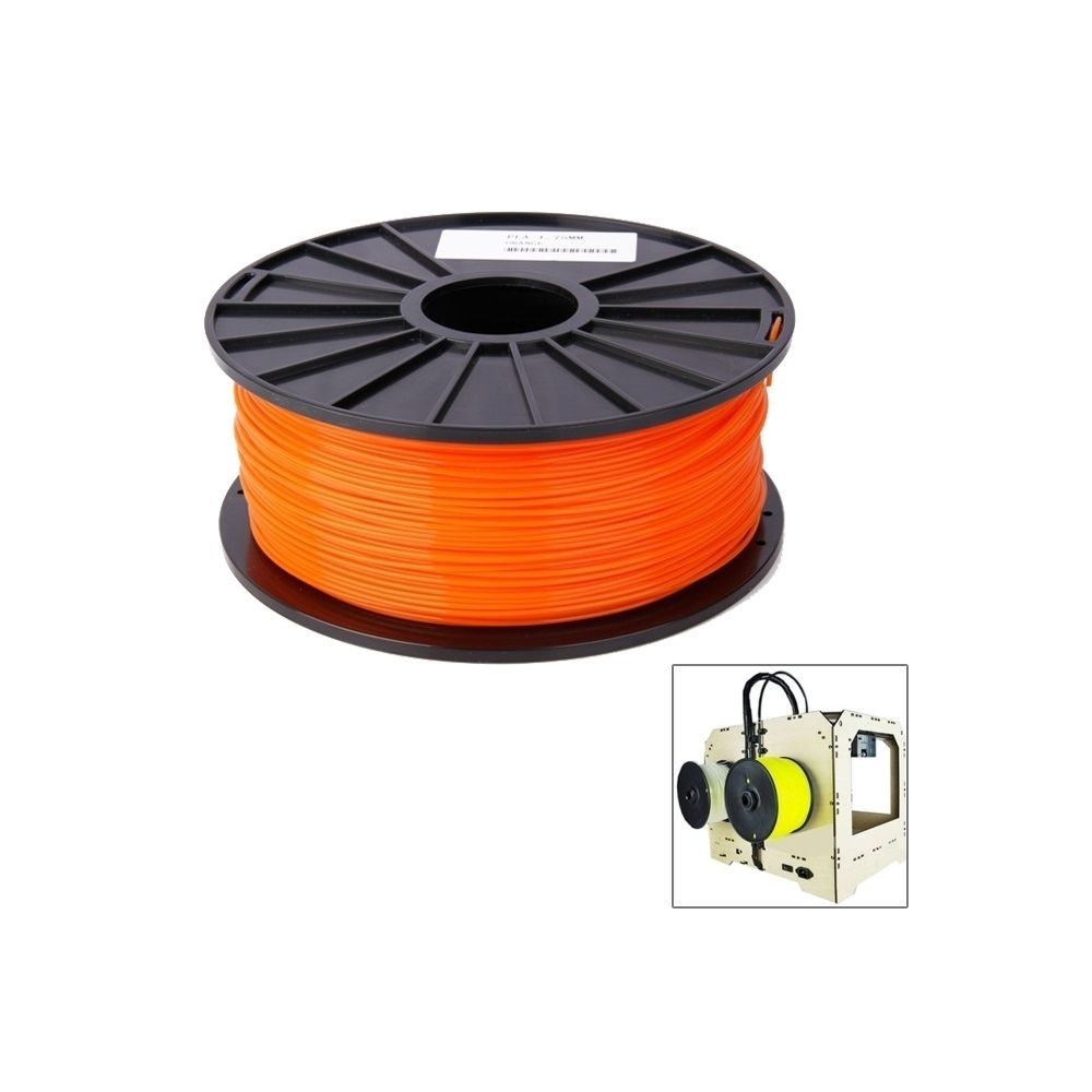 Wewoo - Filaments d'imprimante 3D de série Orange de couleur d'ABS 3 millimètres, environ 135m - Imprimante 3D