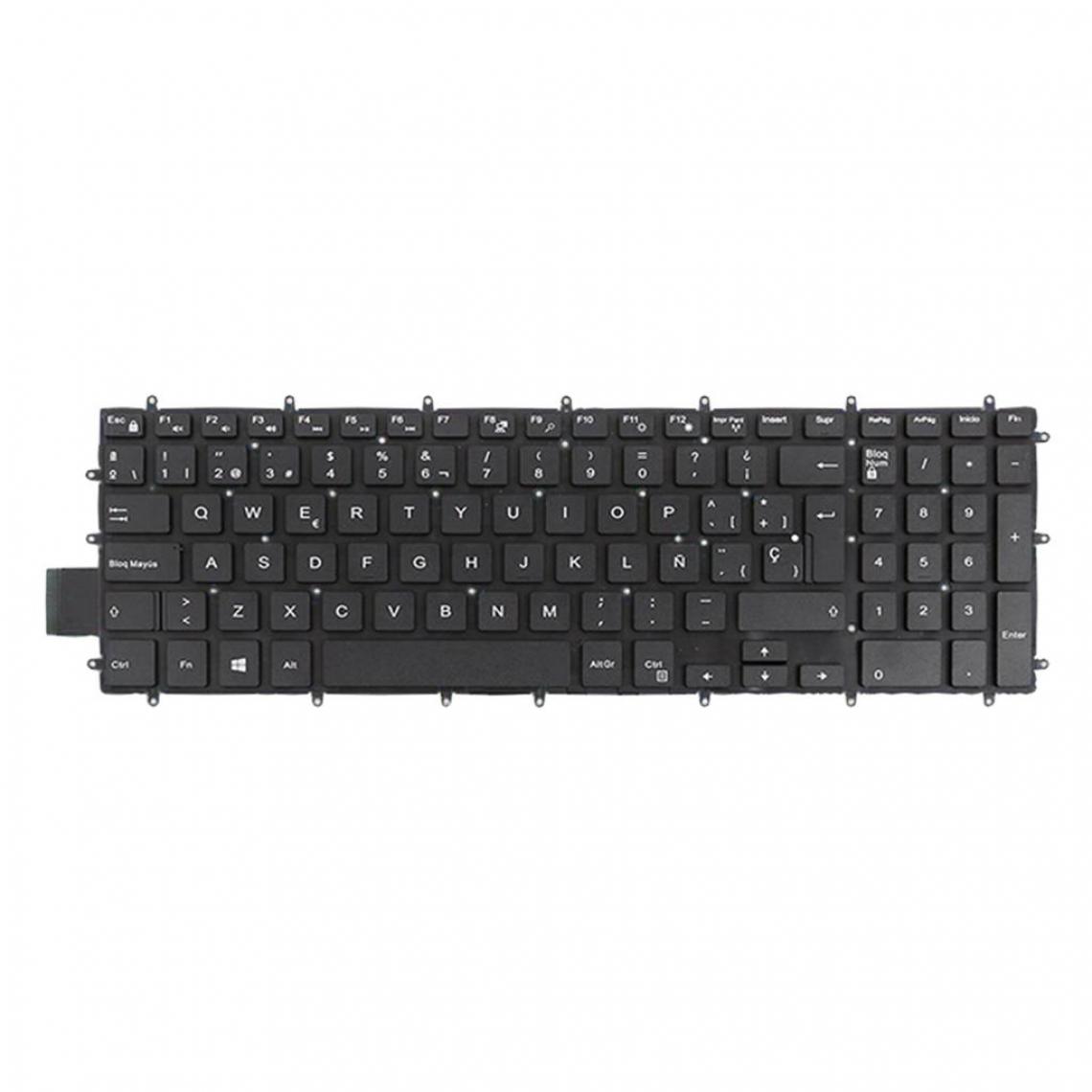 marque generique - Clavier d'Ordinateur PC Portable Espagnol Keyboard Espagnol pour Dell Inspiron15 5570 5575 7577 7587 7568 - Clavier