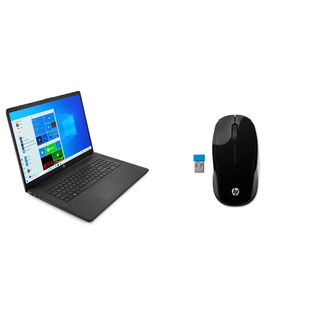 Hp - Laptop 17-cn0337nf - Noir + Souris sans fil HP 200 - X6W31AA - PC Portable