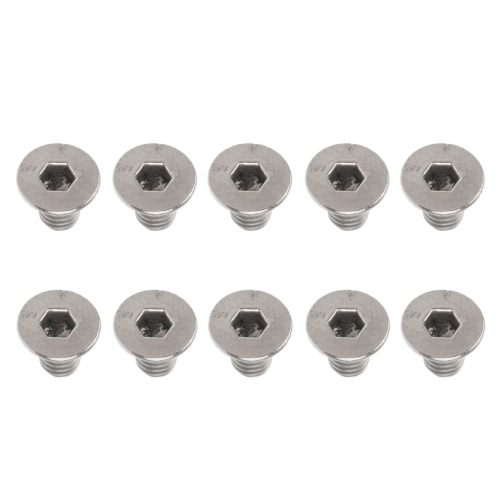 marque generique - 10 pièces en alliage de titane bouton vis à tête creuse hexagone boulons m3 x 6mm - Visserie PC