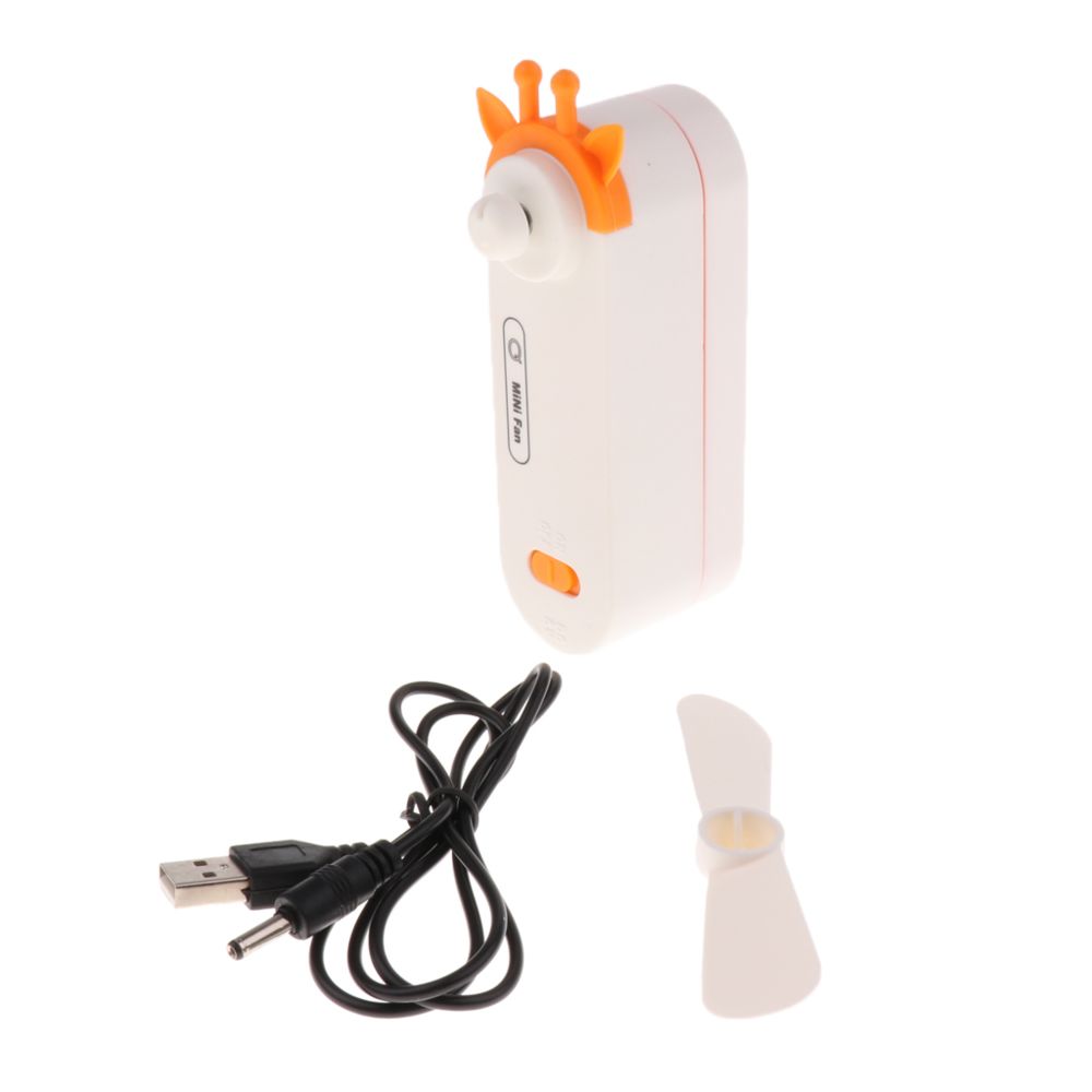 marque generique - voyage poche mini portable ventilateur muet usb été refroidisseur ventilateur de refroidissement orange - Personnalisation du PC