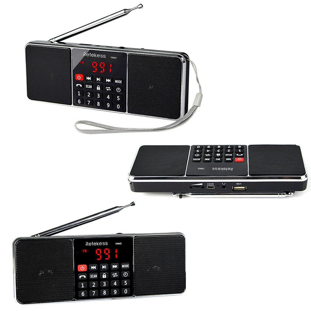 marque generique - Retekess Tr602 Récepteur Radio Fm Am Avec Lecteur Mp3 Lecteur Carte Micro Sd - Radio