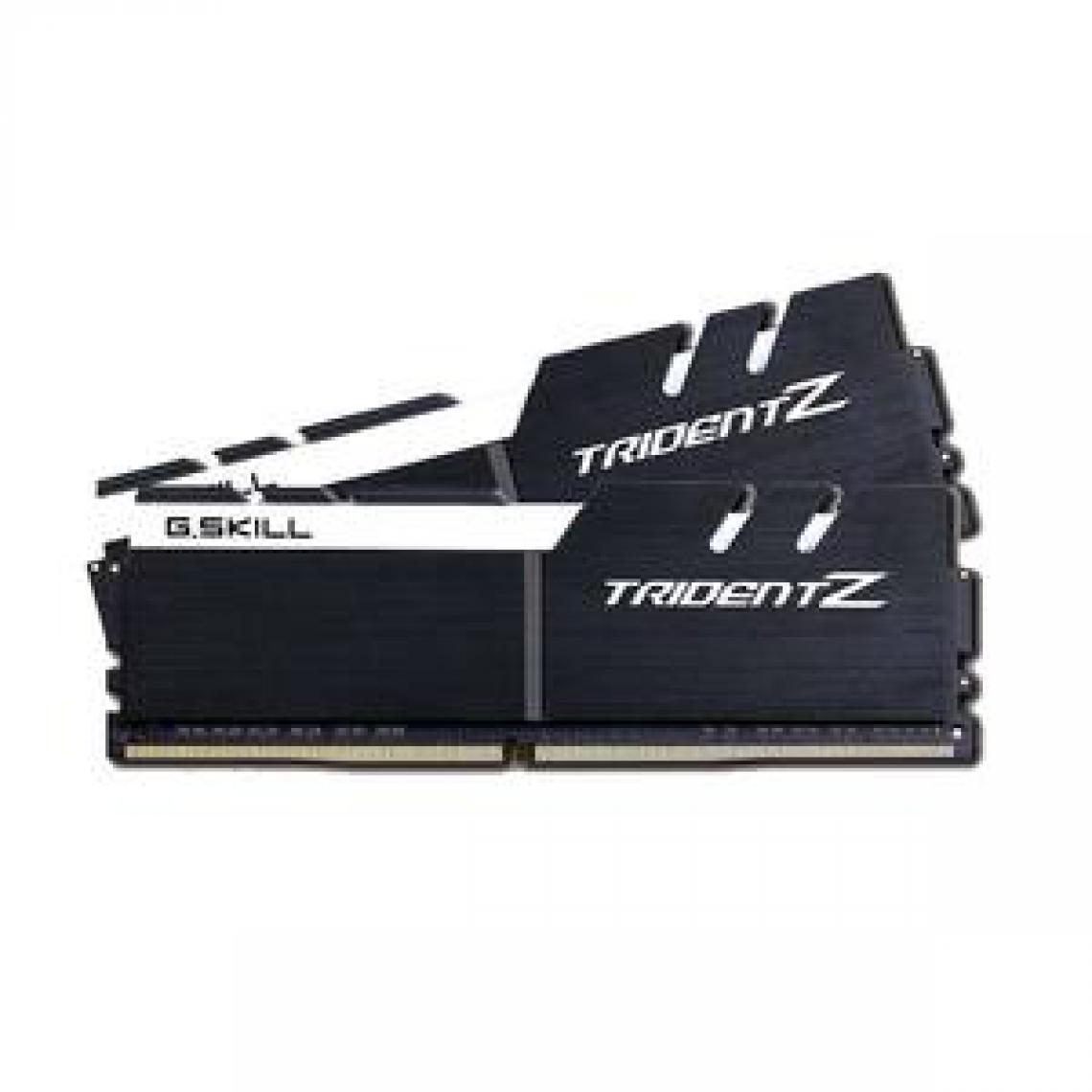 Gskill - Trident Z 32 Go (2x 16 Go) DDR4 3200 MHz CL14 - Blanc et noir - RAM PC Fixe