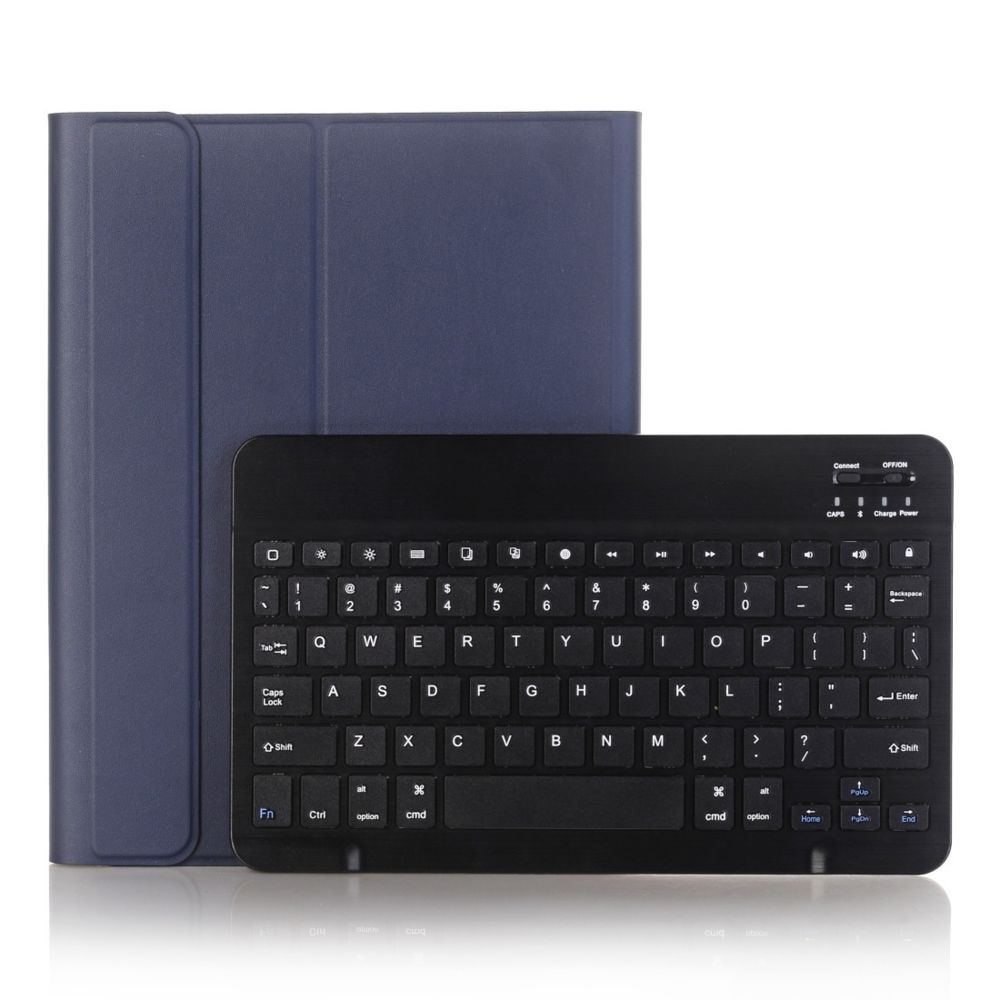 Wewoo - Étui amovible en cuir Bluetooth pour clavier A09B 3.0 Ultra-mince ABS iPad Air / Pro 10.5 pouces 2019avec fente stylo et support bleu foncé - Clavier