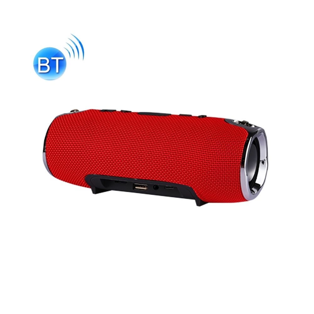 Wewoo - Enceinte Bluetooth rouge Haut-parleur stéréo portable V4.1 avec sangle, microphone intégré, carte TF de soutien et AUX IN, Distance: 10m - Enceinte PC
